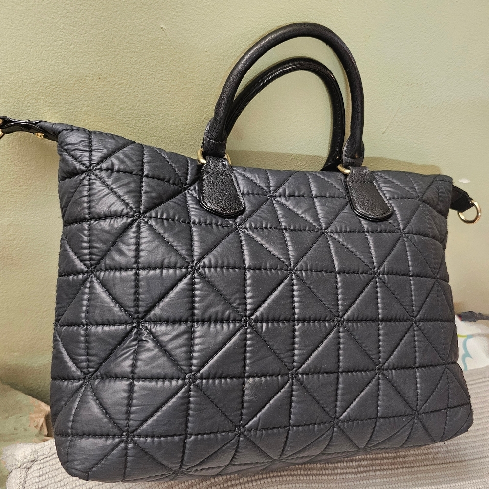 Juicy Couture Handbag Sachel Quilted Black EUC - Picture 3 of 16